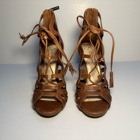 New Jessica Simpson ‘Racine’ Lace Up Cage Sandal - Picture 2 of 9